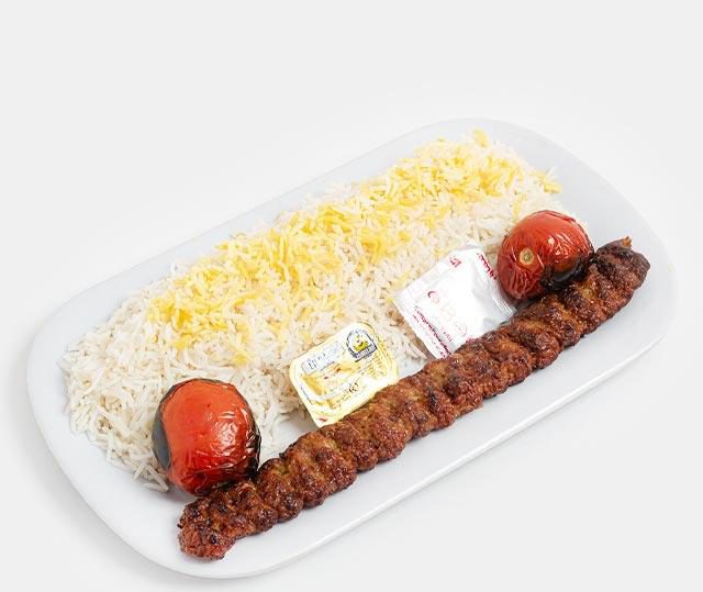 چلو کباب کوبیده مخصوص